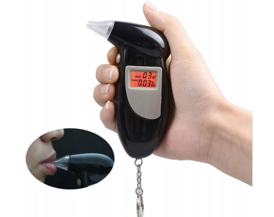 Alkomat cyfrowy z wymiennymi ustnikami TEST ALKOHOL